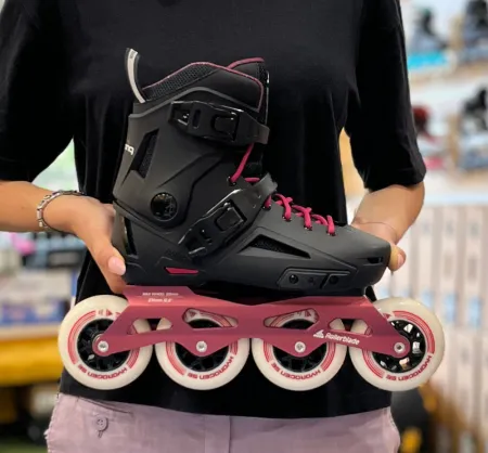 Rolki Rollerblade Lightning 90 W czarno-różowe